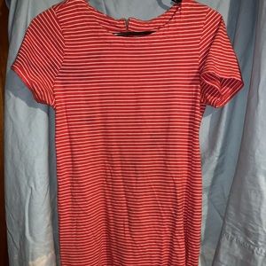 Casual Red Stripe Dress